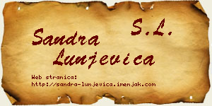Sandra Lunjevica vizit kartica